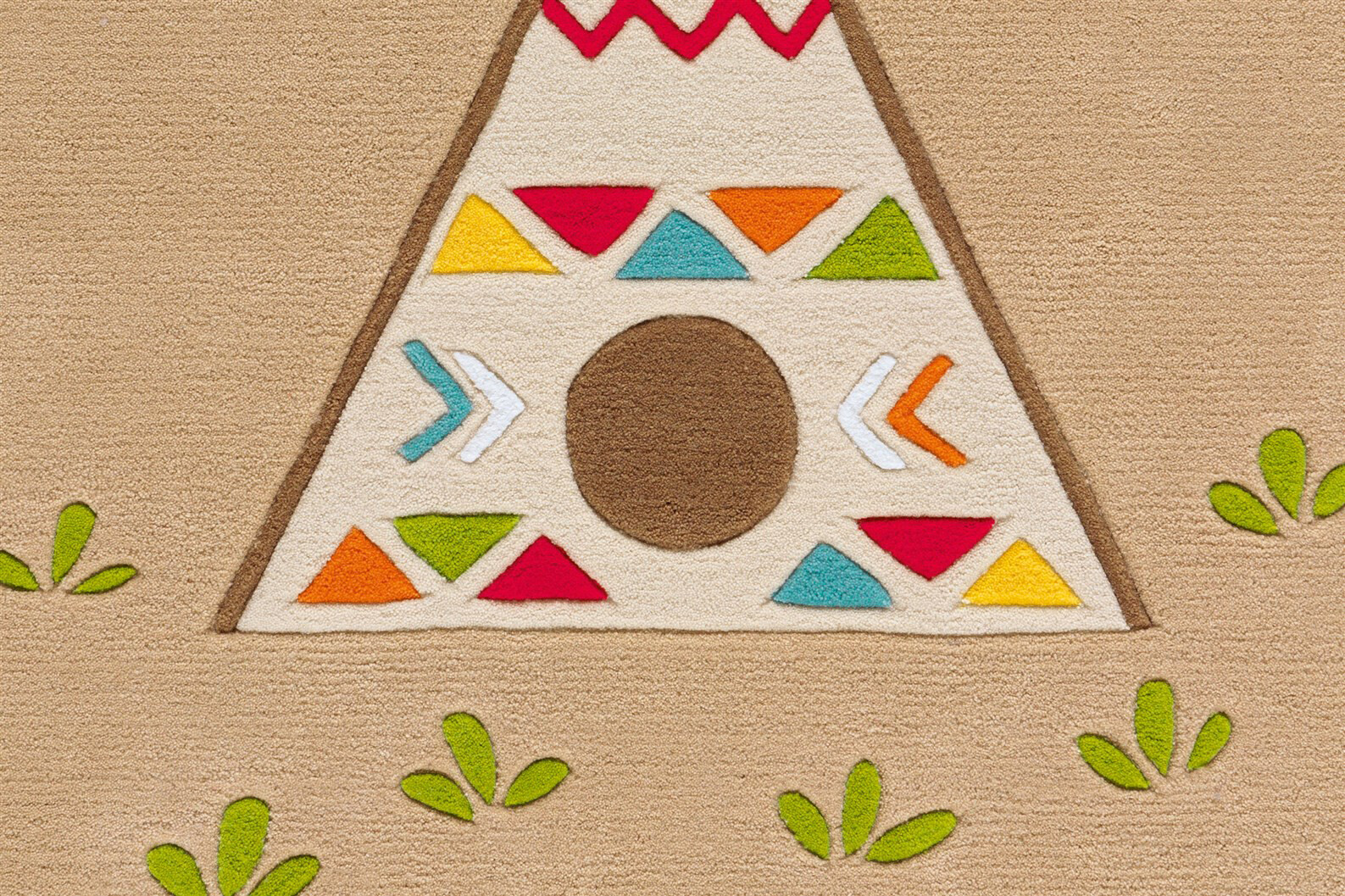 Arte Espina Kurzflorteppich Spirit Glowy 3142 mehrfarbig B/L: ca. 130x130 cm