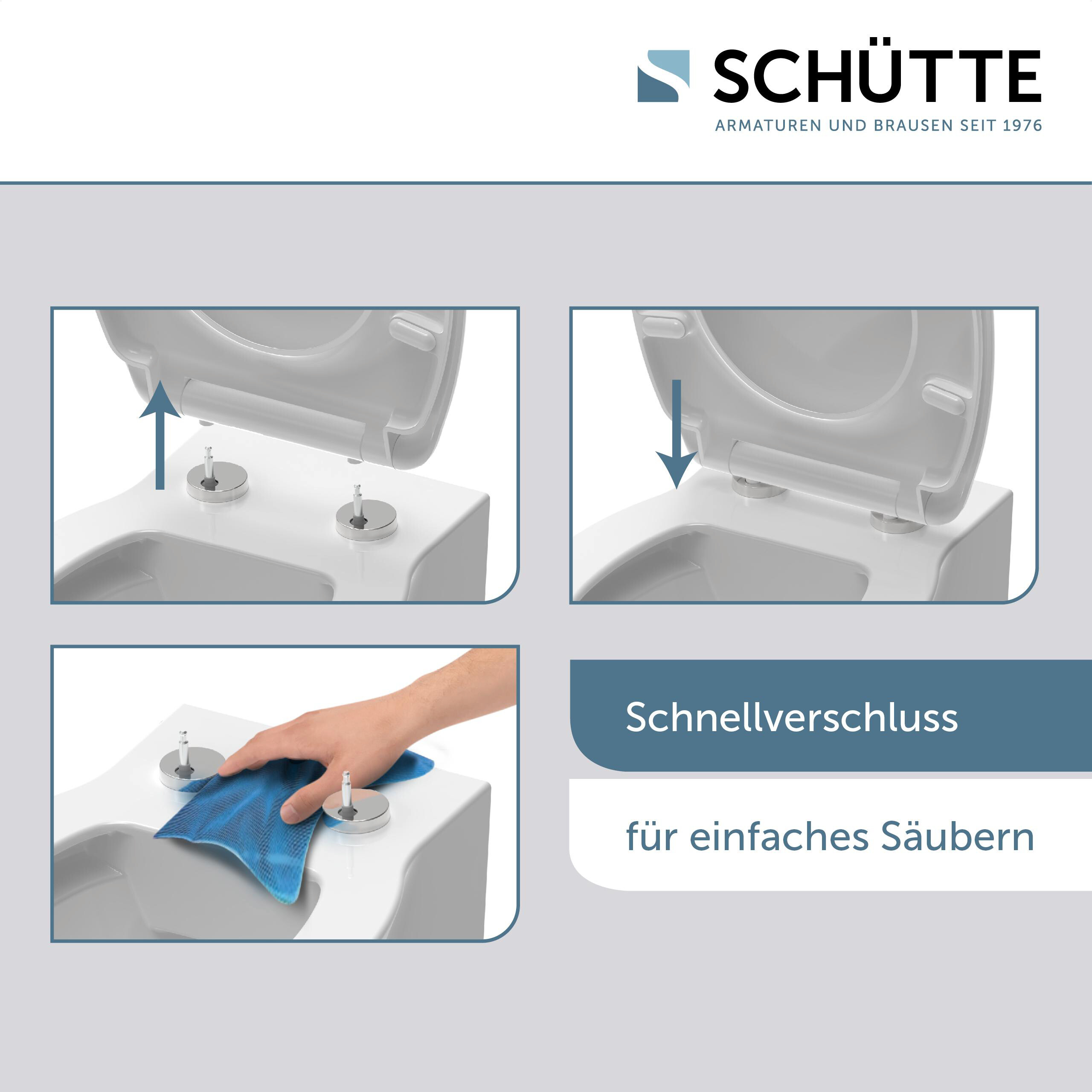 Schütte Duroplast WC-Sitz ANTHRAZIT Duroplast