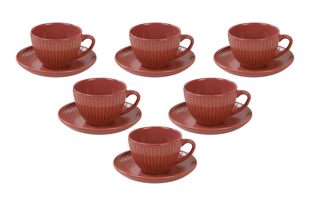 HermiaConcept Teetasse 12-tlg. orange Keramik