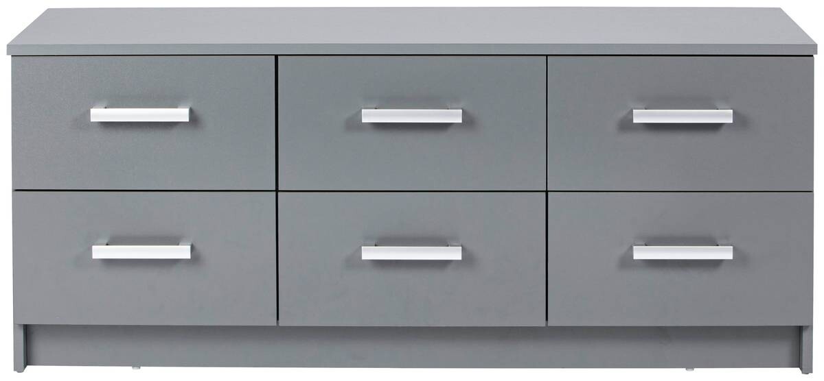 Kommode Elenzio Grafitgrau Optik B/H/T: ca. 121,8x50,8x40 cm