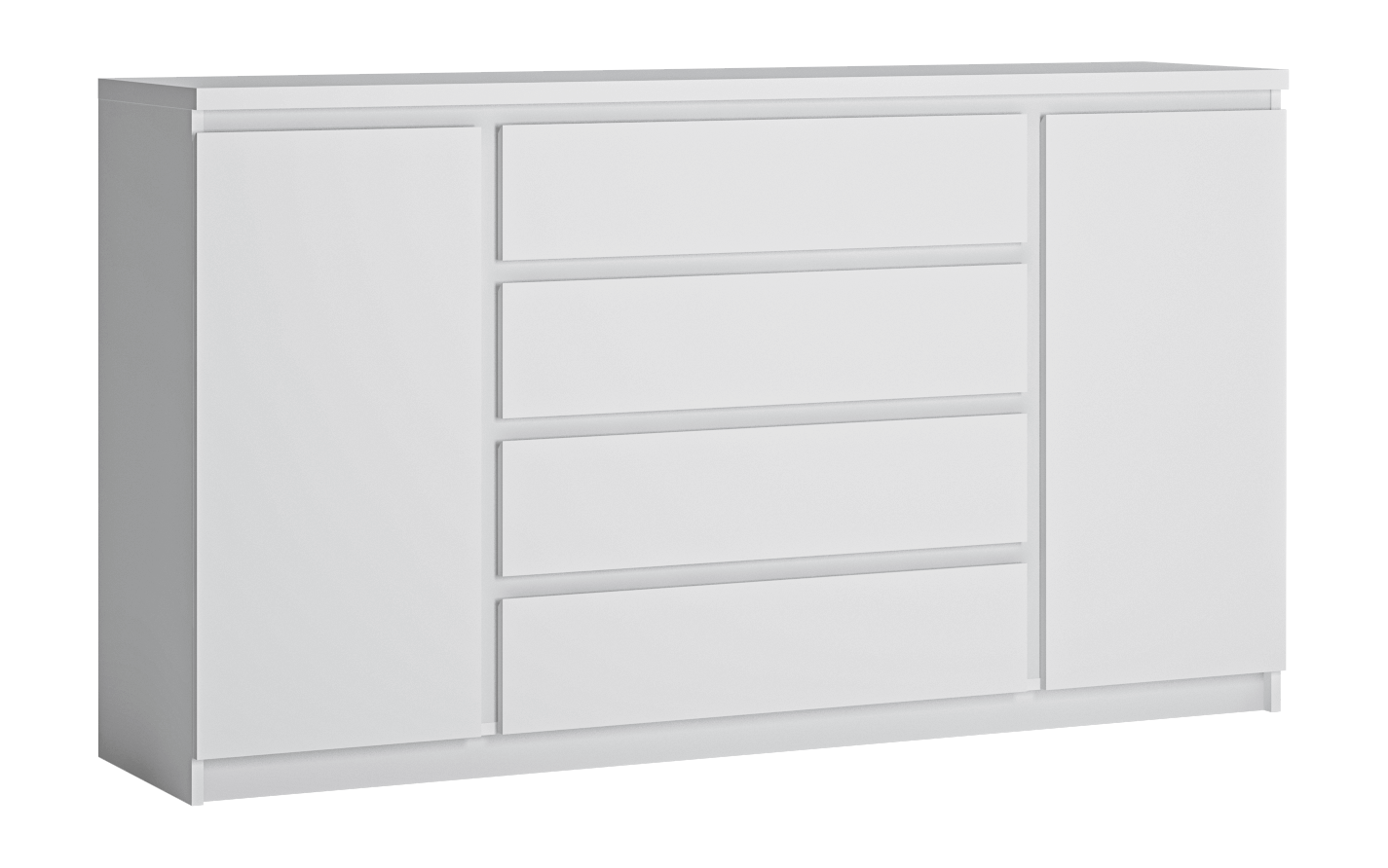 Sideboard Fribo Alpinweiß Spanplatte B/H/T: ca. 165x93x40 cm