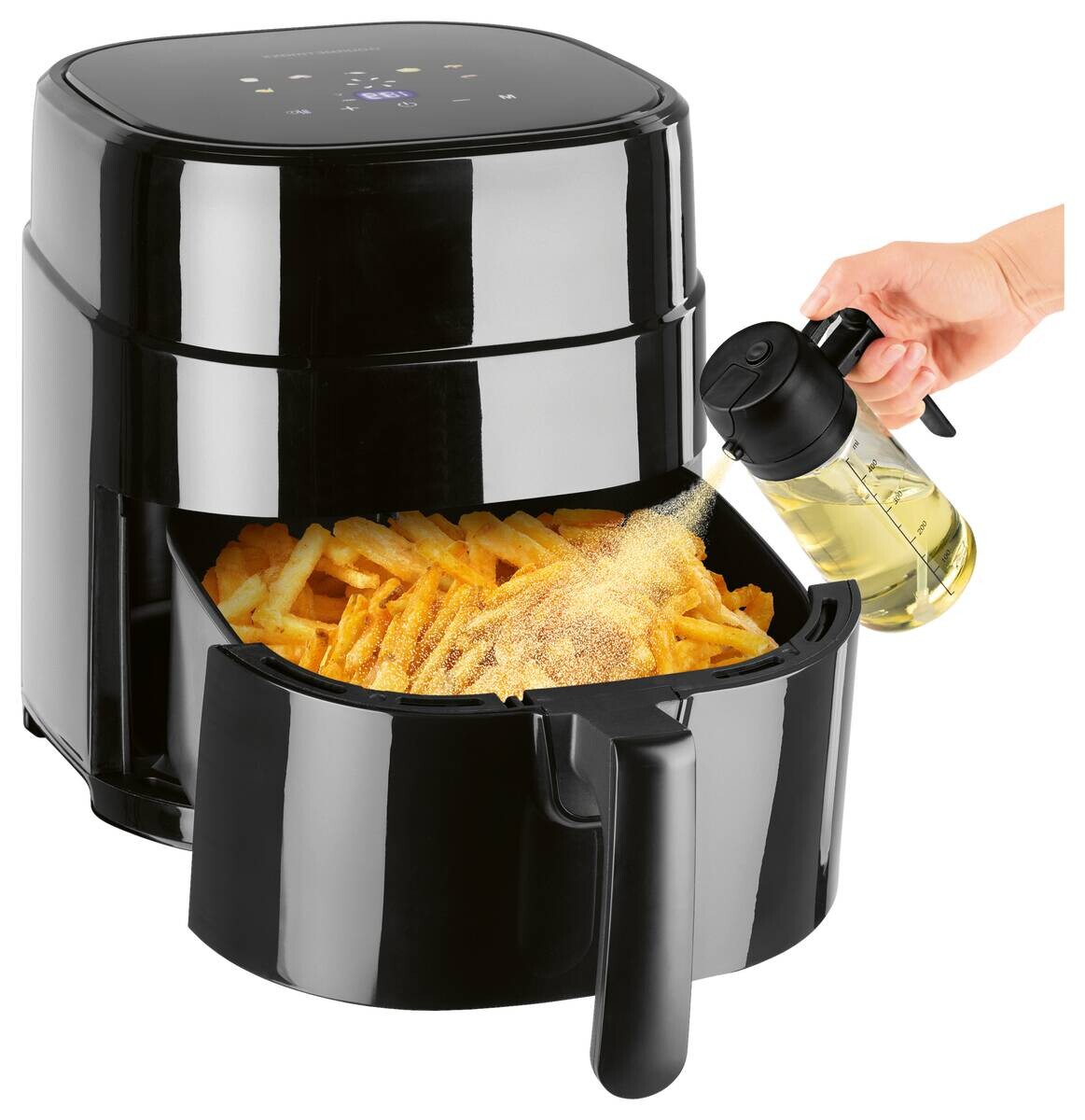 GOURMETmaxx Haushaltshelfer schwarz Kunststoff B/H/L: ca. 9,2x19,9x9 cm