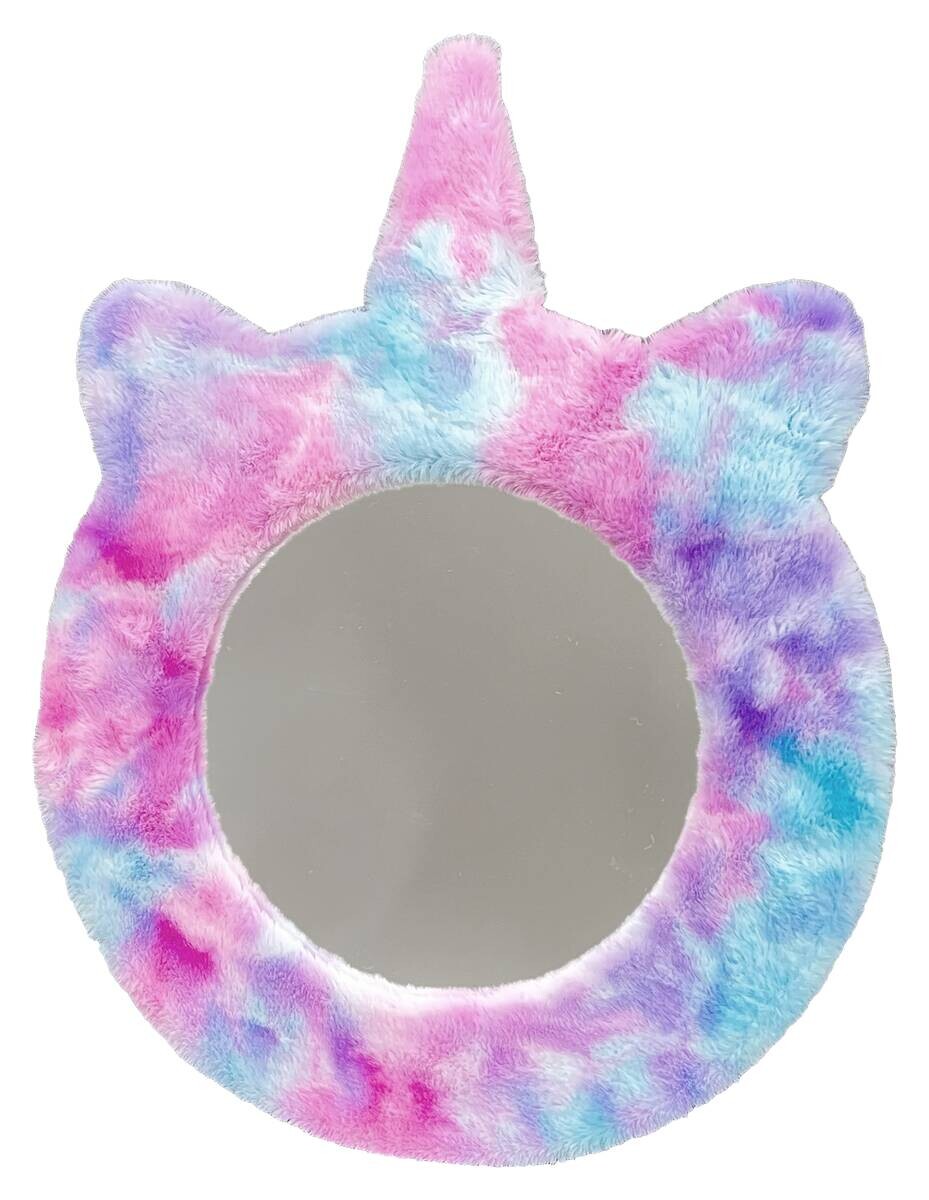 Dekorspiegel Unicorn bunt Plüsch B/H/T: ca. 31x40x2 cm