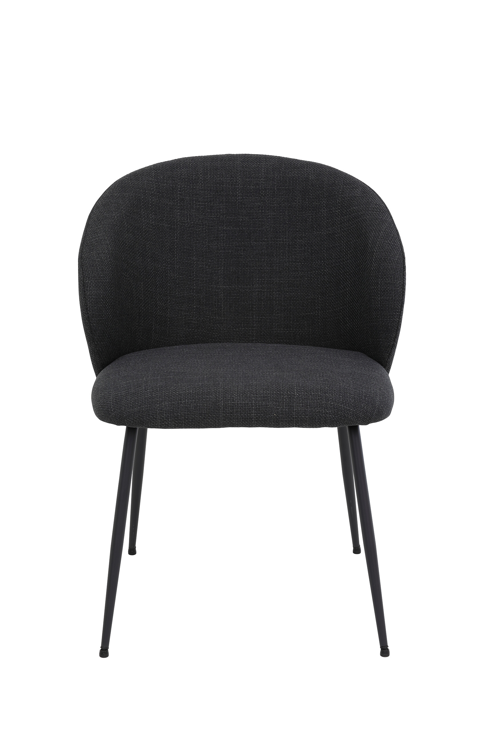 Stuhl Graz anthrazit schwarz Microfaser Metall