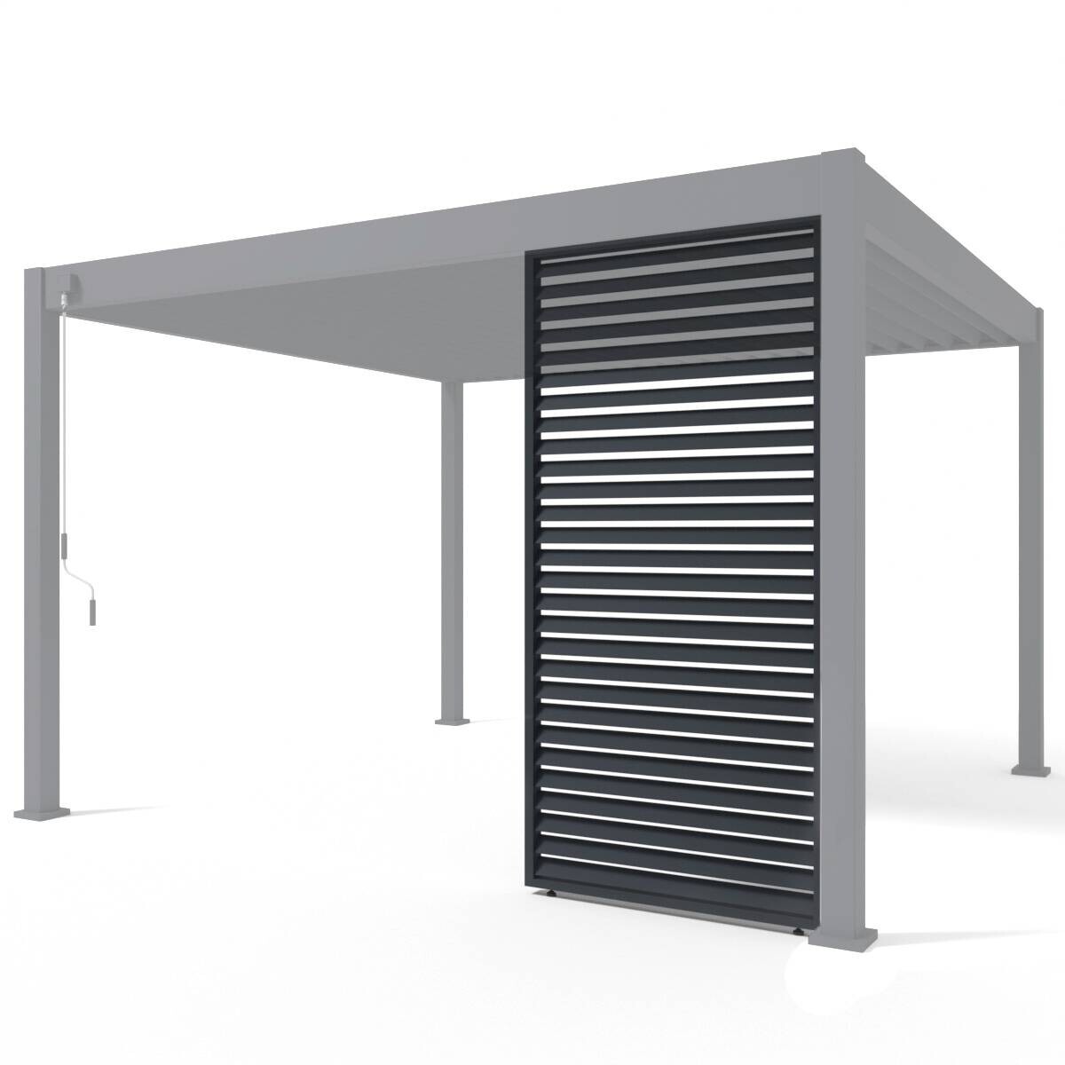 PergoLine Seitenwandpaneel für Trumpf + Superior anthrazit Aluminium B/H: ca. 113x235 cm