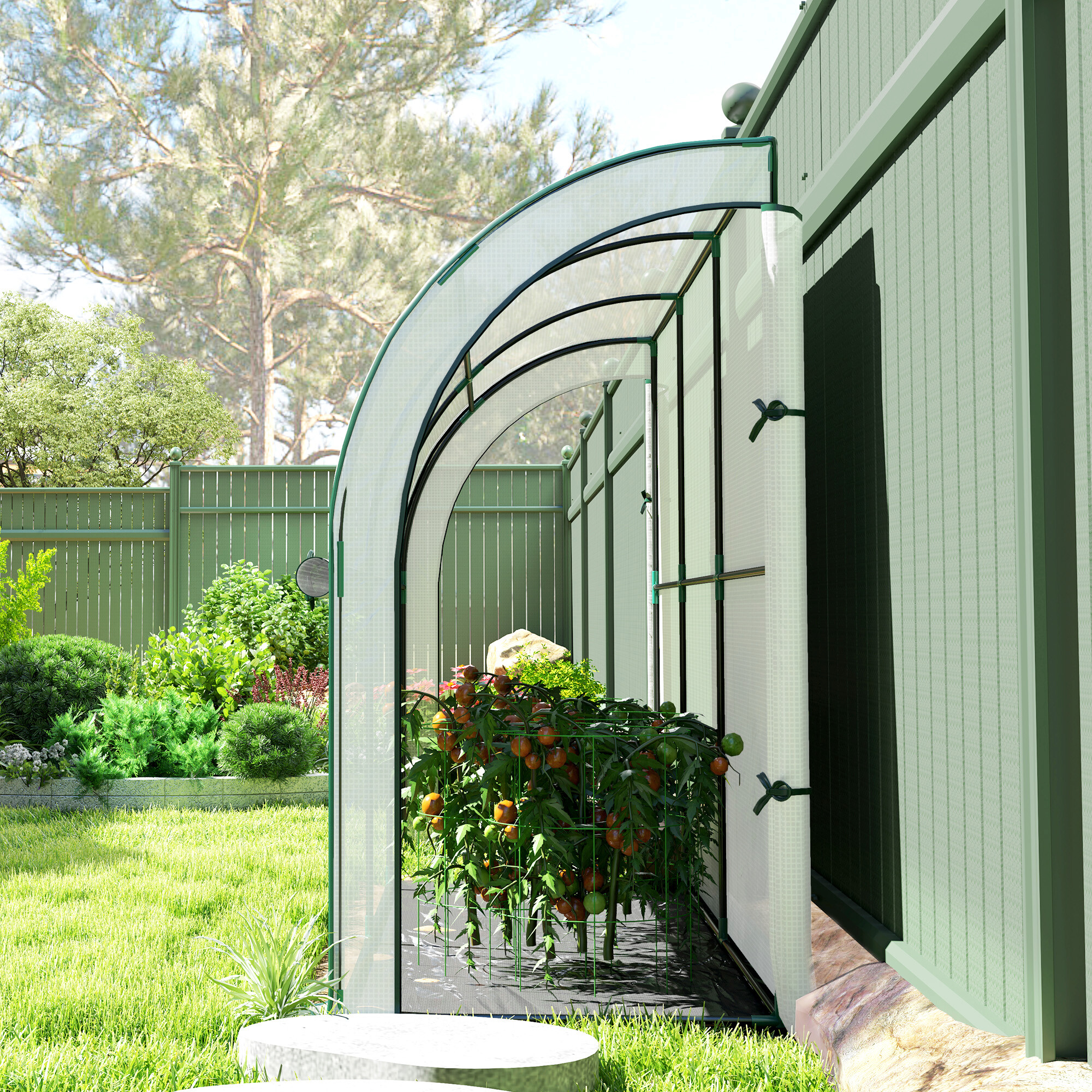 Outsunny Gewächshaus B/H/L: ca. 80x157x300 cm