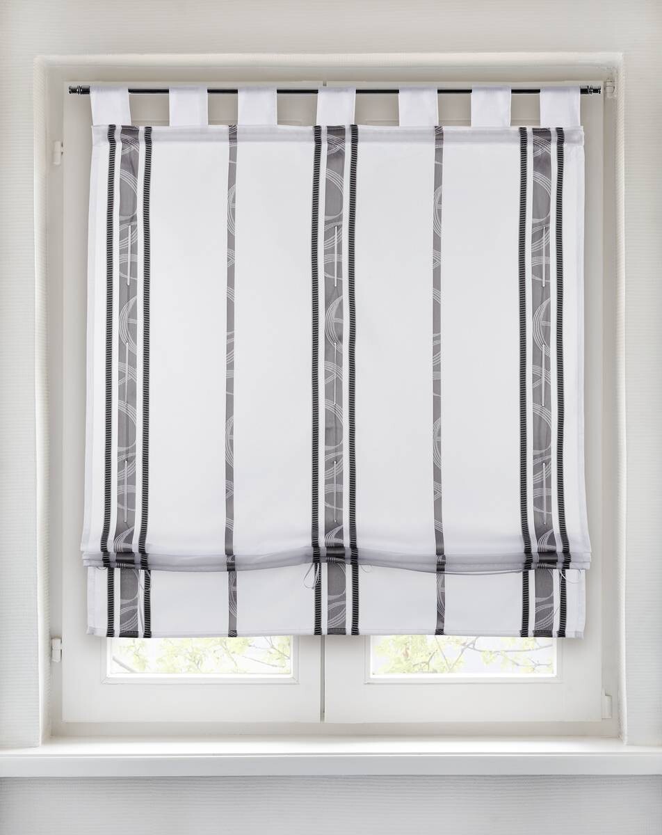 POCOline Bändchenrollo Klara grau B/L: ca. 60x140 cm