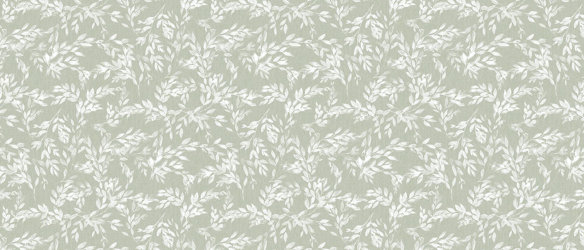 Tischtex Abwaschbarer Tischbelag Blumenranke grün B: ca. 140 cm