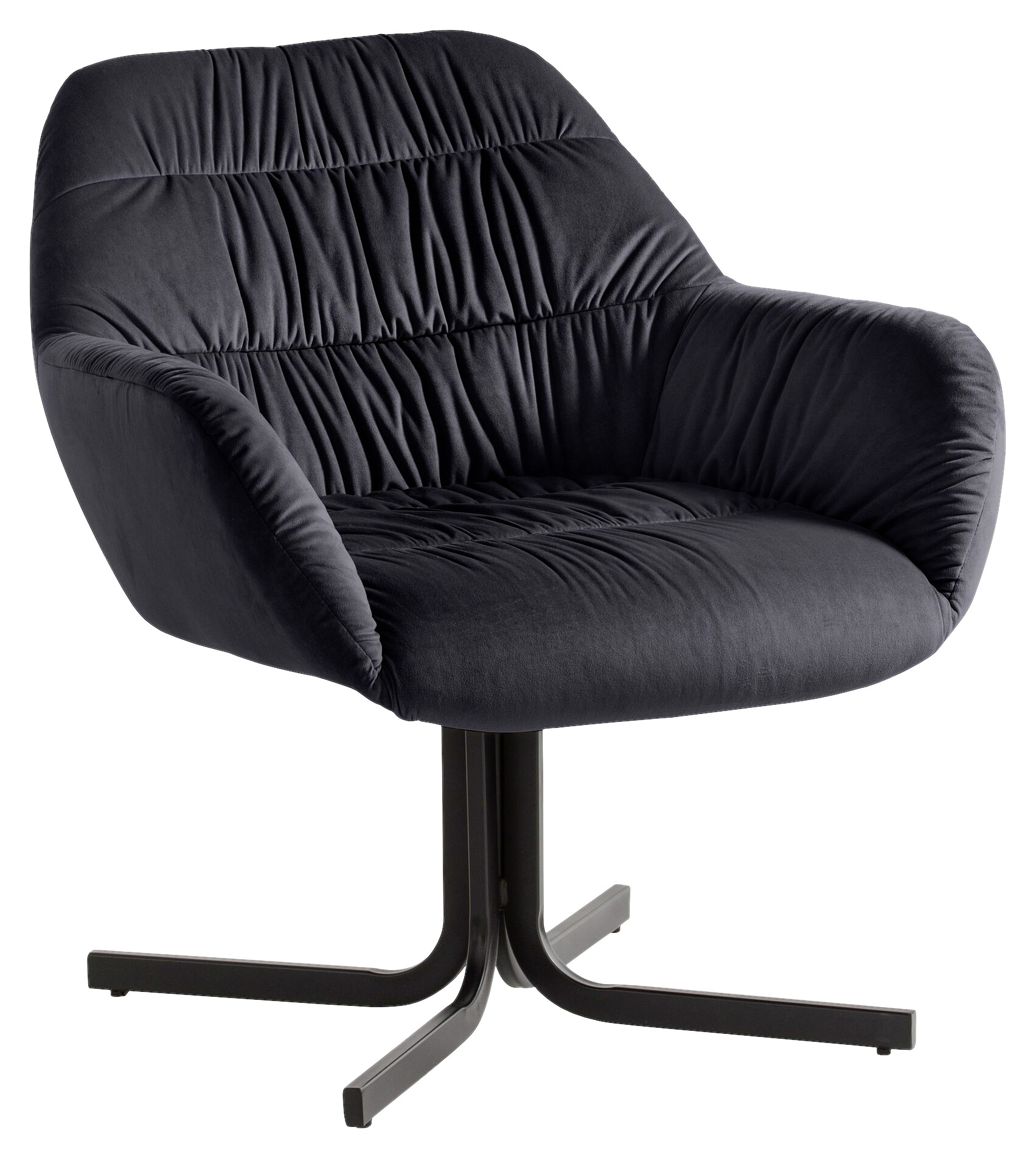 Wohnling Sessel schwarz Polyester