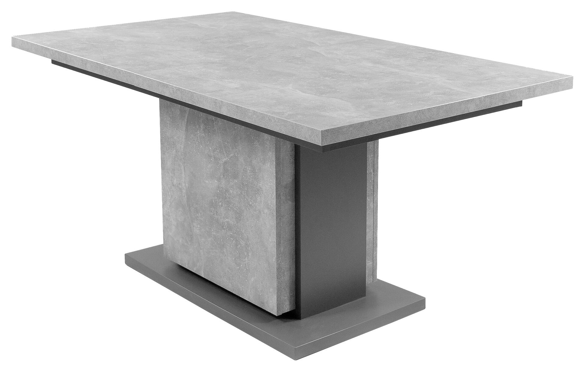 Tisch BRITTA Beton Optik anthrazit B/H/T: ca. 160x75x90 cm