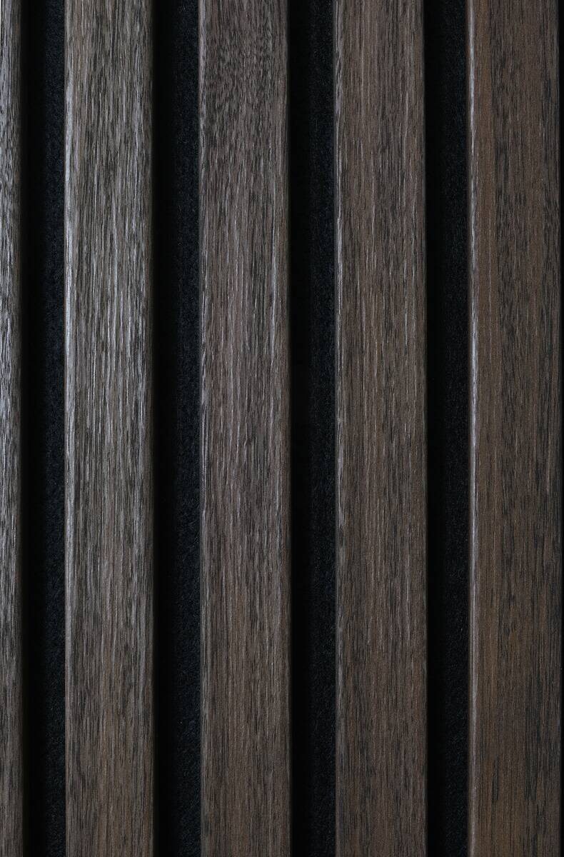 Akustikpaneel nussbaum L/B/H: ca. 1,9x56,1x240 cm pro Stück