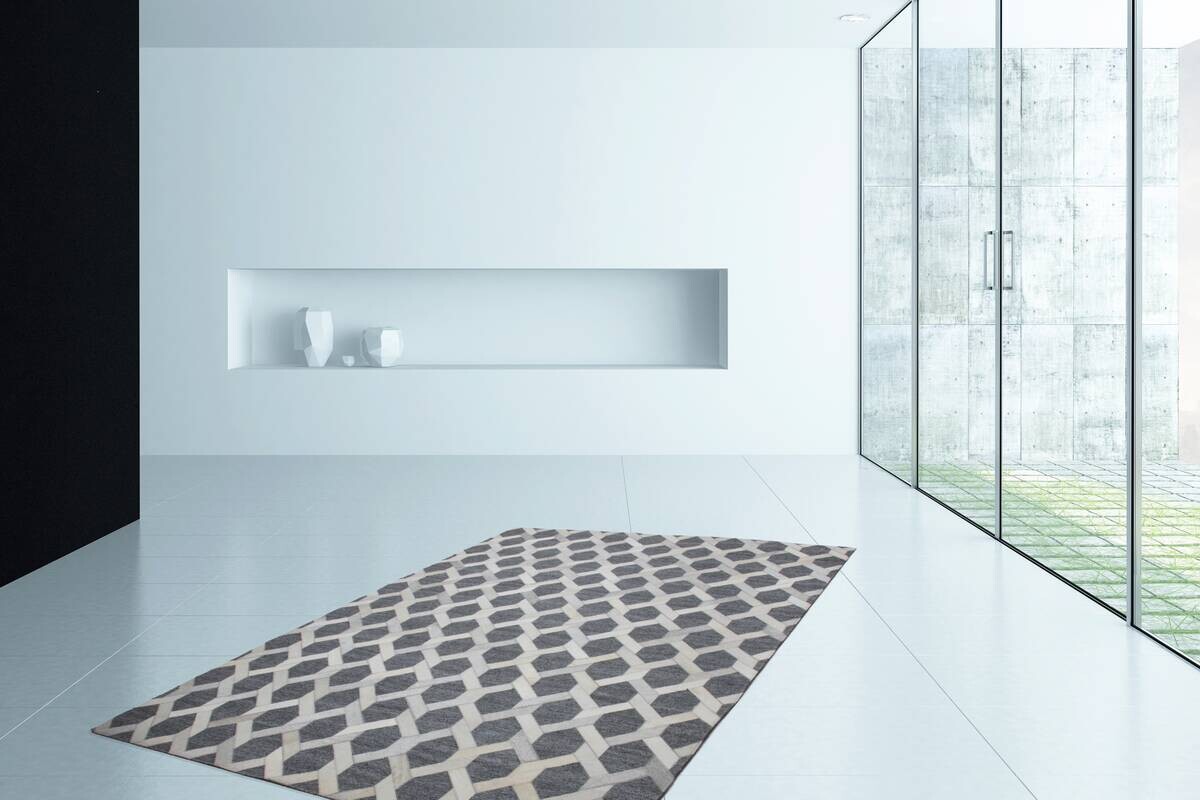 Kayoom Kurzflorteppich Chimera 125 grau B/L: ca. 120x170 cm