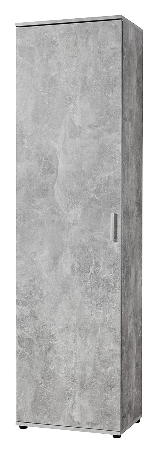 Mehrzweckschrank Kreta Beton Optik B/H/T: ca. 50x184x34,5 cm