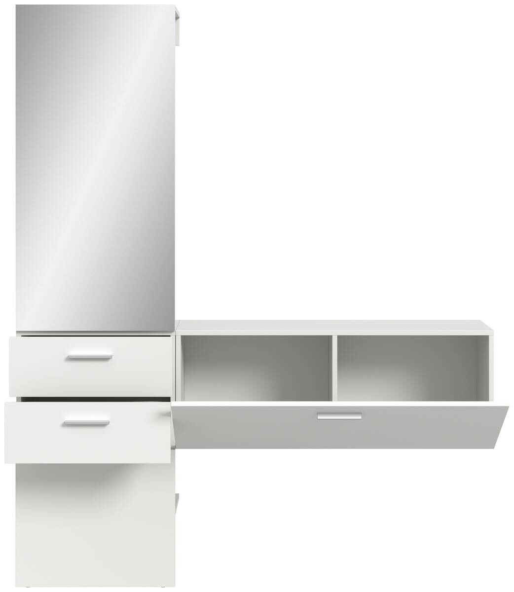 Garderobe VAGA weiß B/H/T: ca. 156x190x36 cm