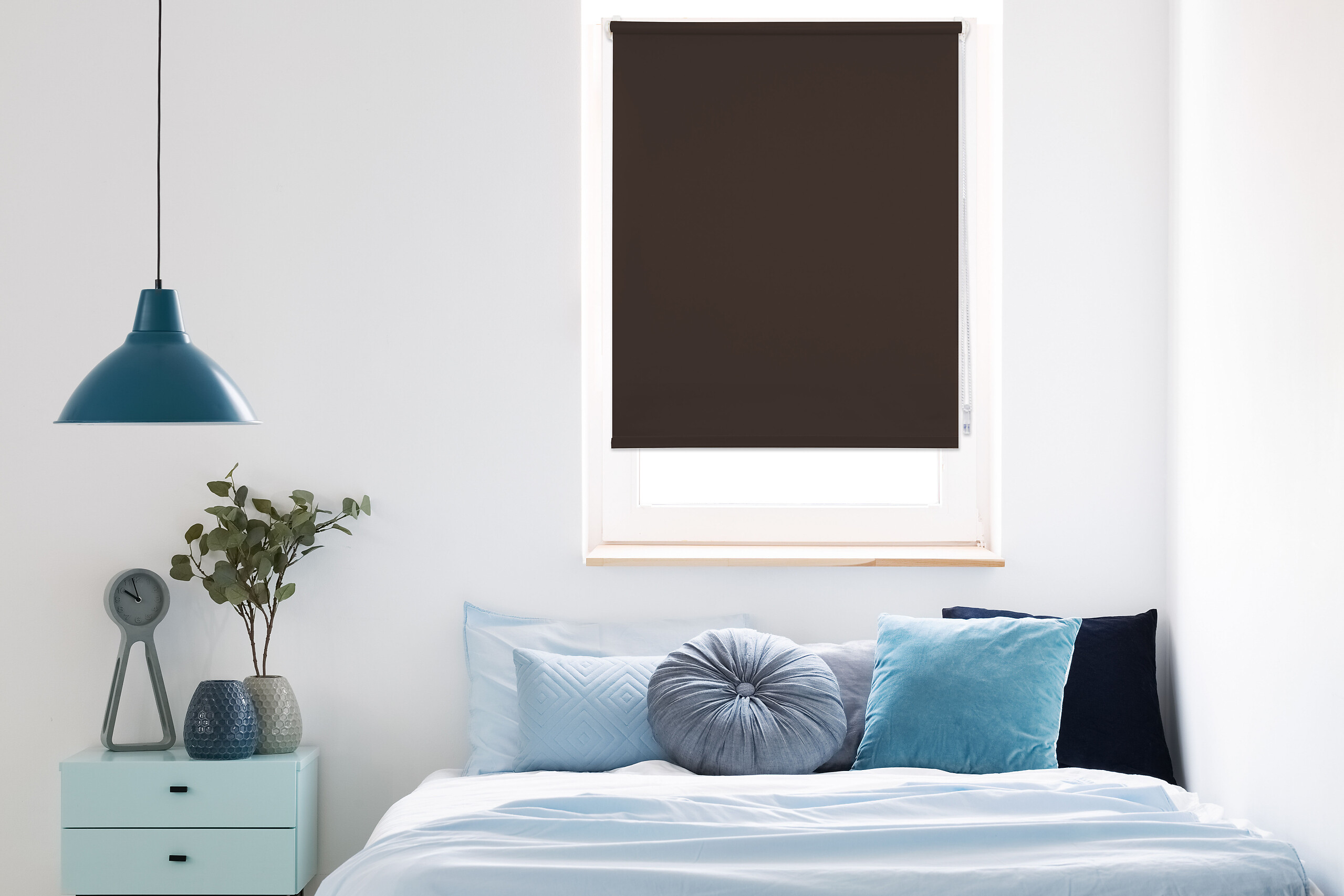 Tageslichtrollo zum klemmen braun B/L: ca. 75x160 cm