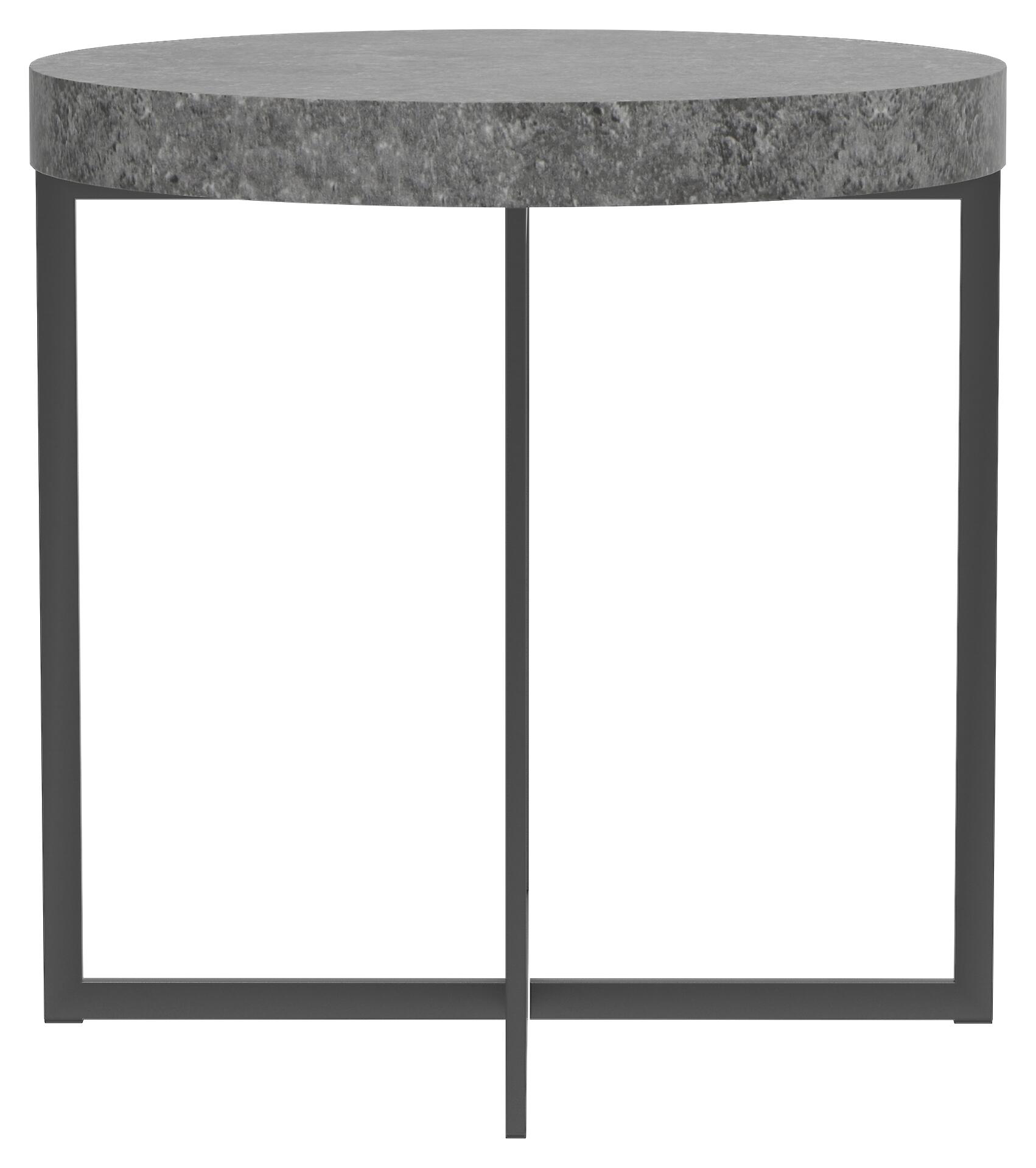 Beistelltisch Celina Beton Optik schwarz B/H/T: ca. 50x50x50 cm