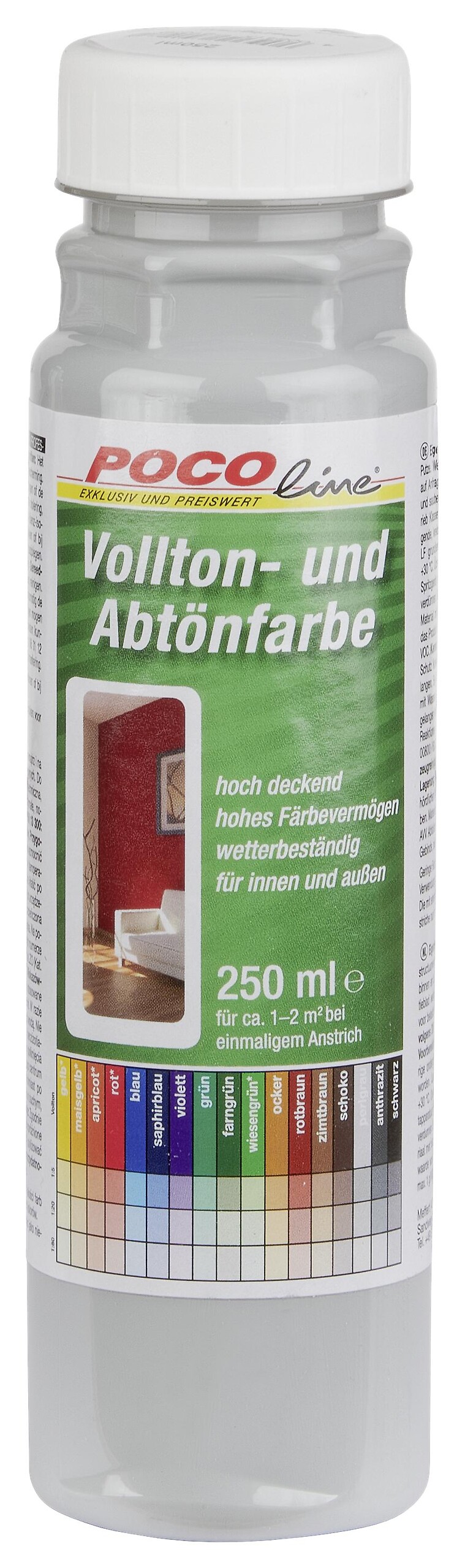 POCOline Vollton- und Abtönfarbe perlgrau ca. 0,25 l