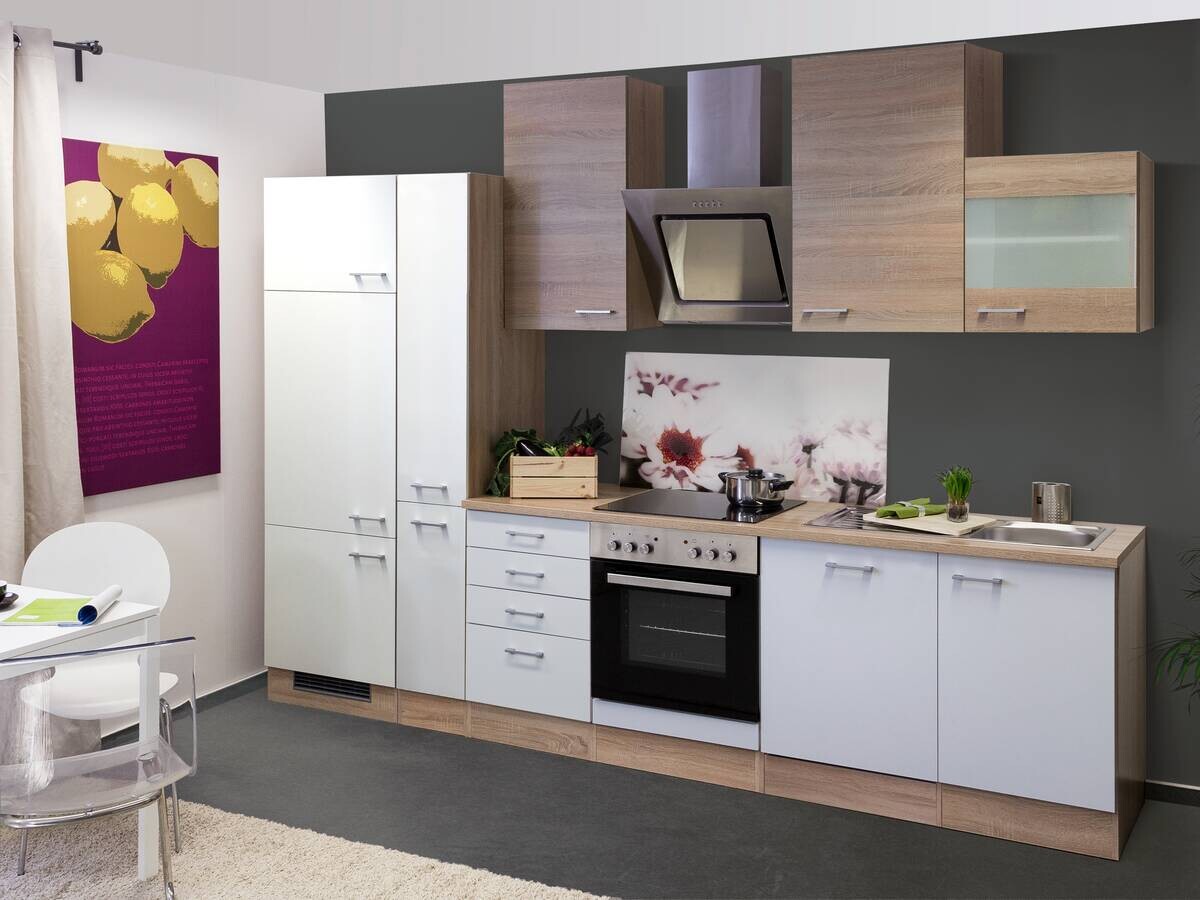 Küchenblock Samoa weiß B/H/T: ca. 310x234x60 cm