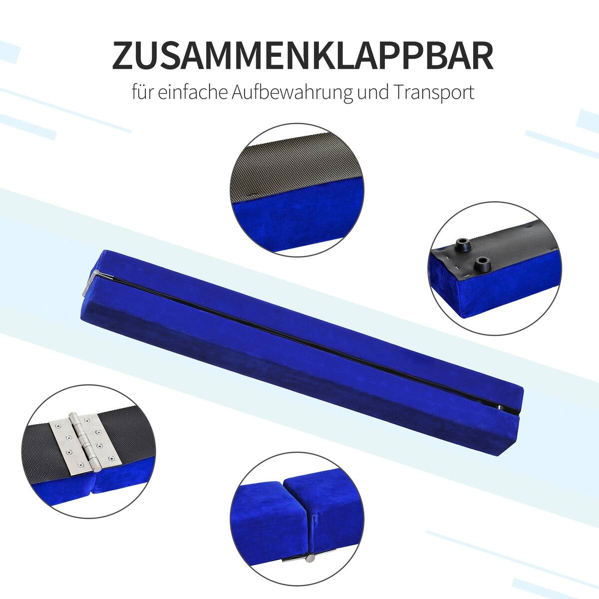 HOMCOM Fitness-Zubehör blau Holz B/H/L: ca. 10x210x6,5 cm