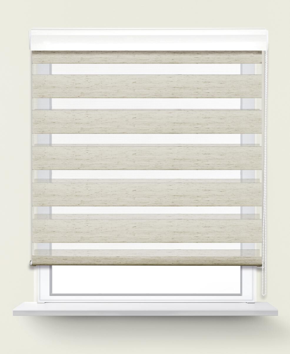 POCOline Doppelrollo mit Blende Easy-Fix natur B/L: ca. 90x160 cm