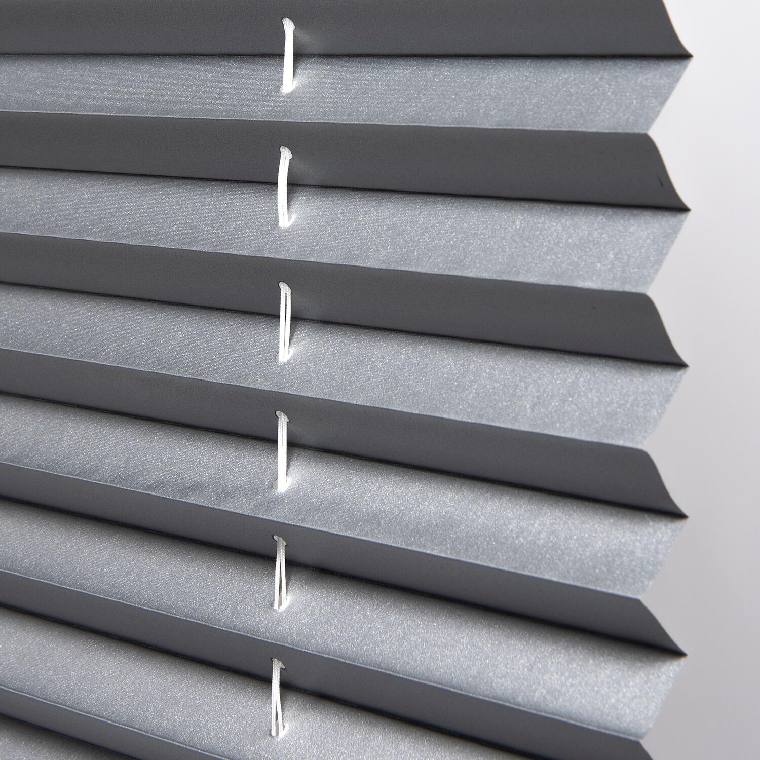 ACUS design collection Thermo Spann-Plissee Verdunklungsqualität anthrazit B/L: ca. 50x130 cm