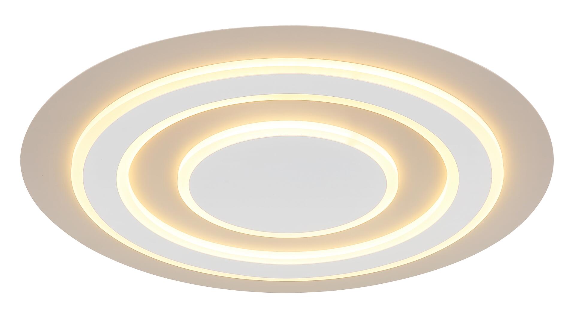 GLOBO Deckenleuchte weiß sand Opal Metall Acryl H/D: ca. 43x48 cm