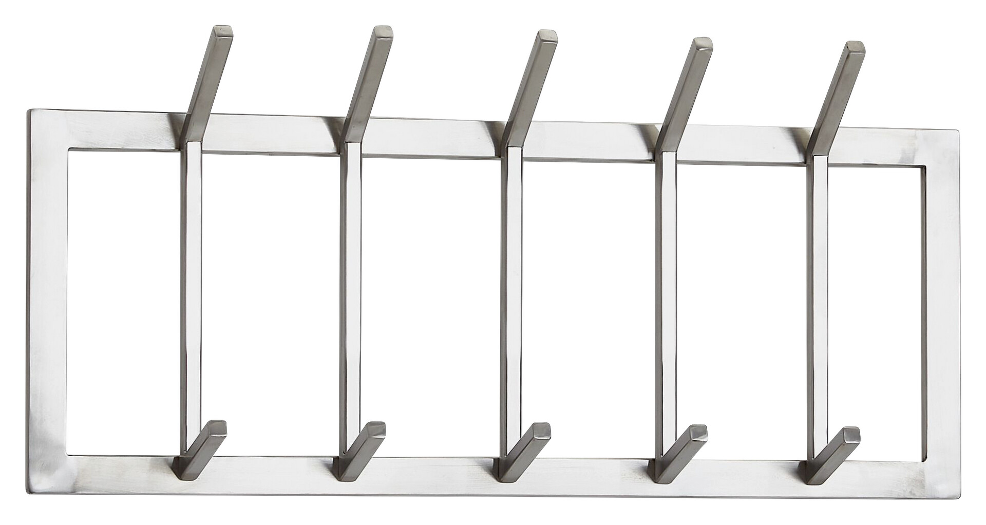 Garderobe Stahl poliert B/H/T: ca. 65x30x10 cm