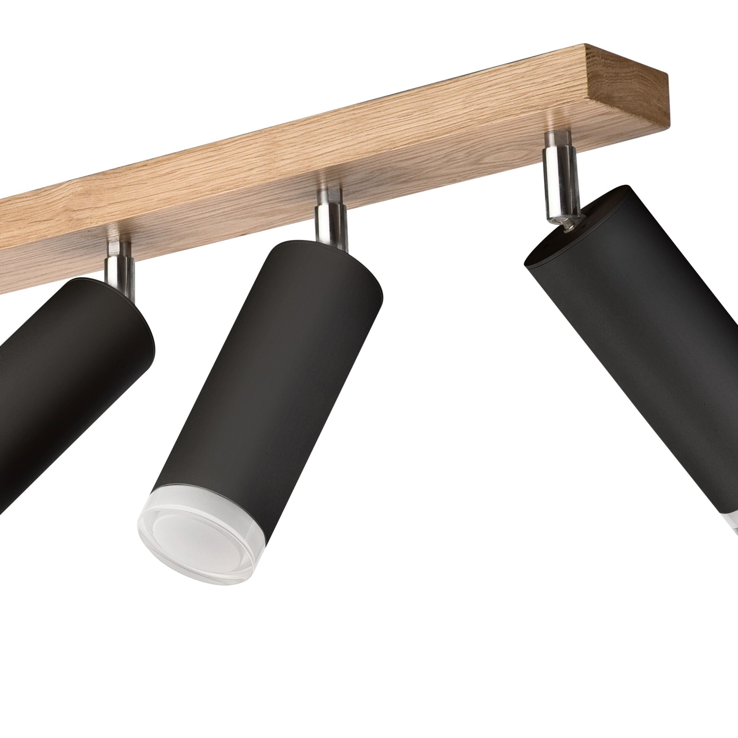 Lamkur Deckenleuchte schwarz Holz B/H/L: ca. 20x23,5x84 cm 5 Brennstellen