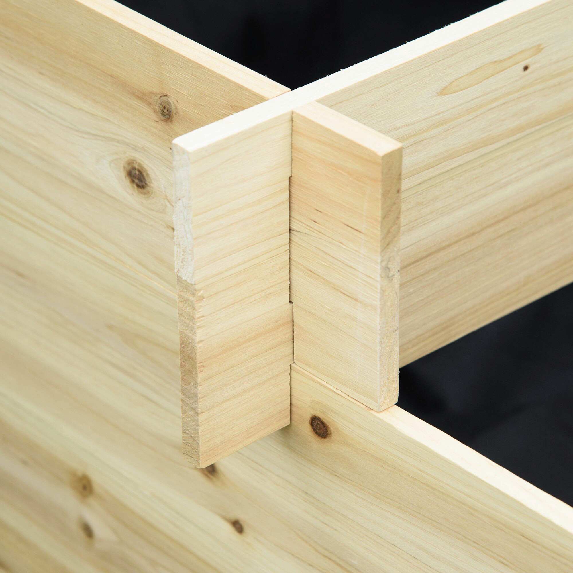 Outsunny Hochbeet natur Holz B/H/L: ca. 100x54x117 cm