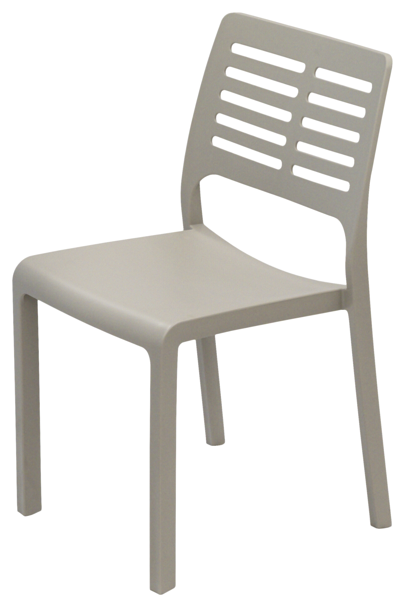 ProGarden Stapelstuhl Mistral taupe Kunststoff