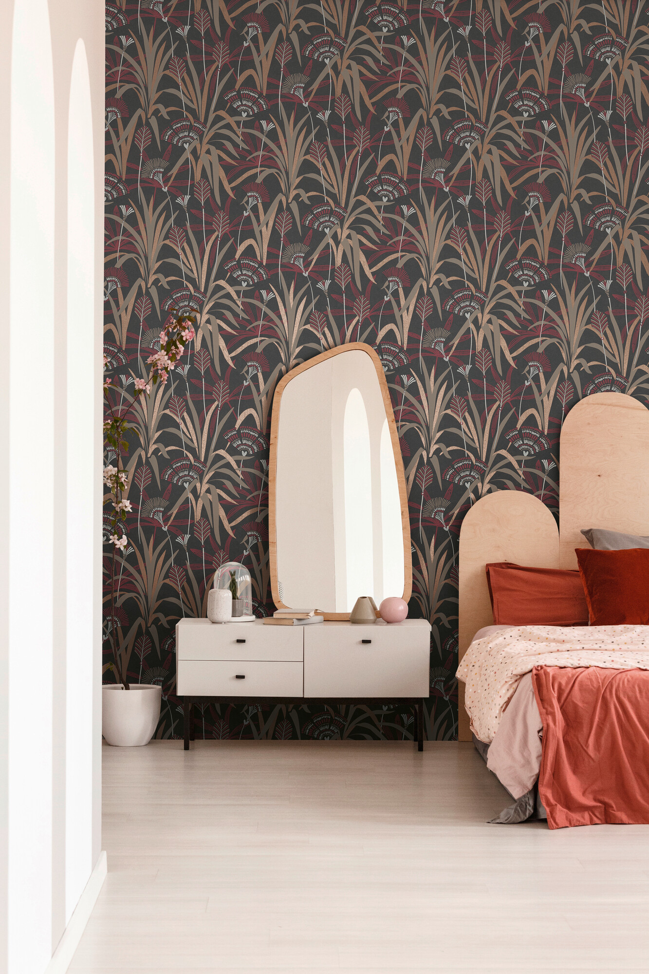 A.S.Creation Vliestapete silber rot schwarz B/H/D: ca. 53x1005x9,2 cm