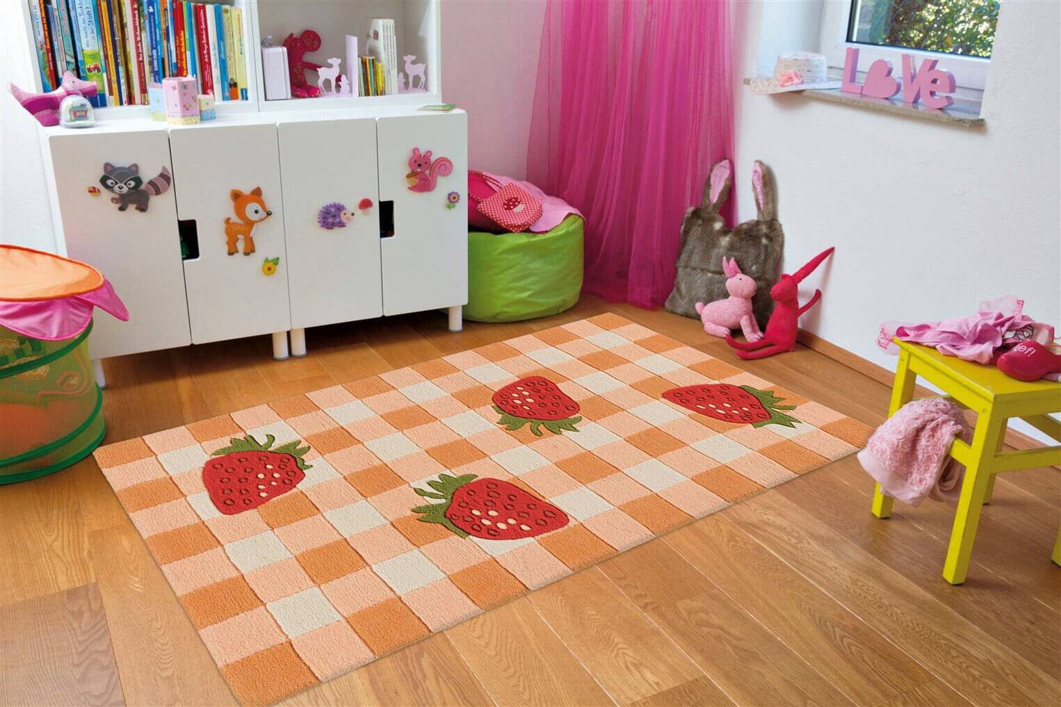 Arte Espina Kurzflorteppich Joy 996 rot B/L: ca. 70x140 cm