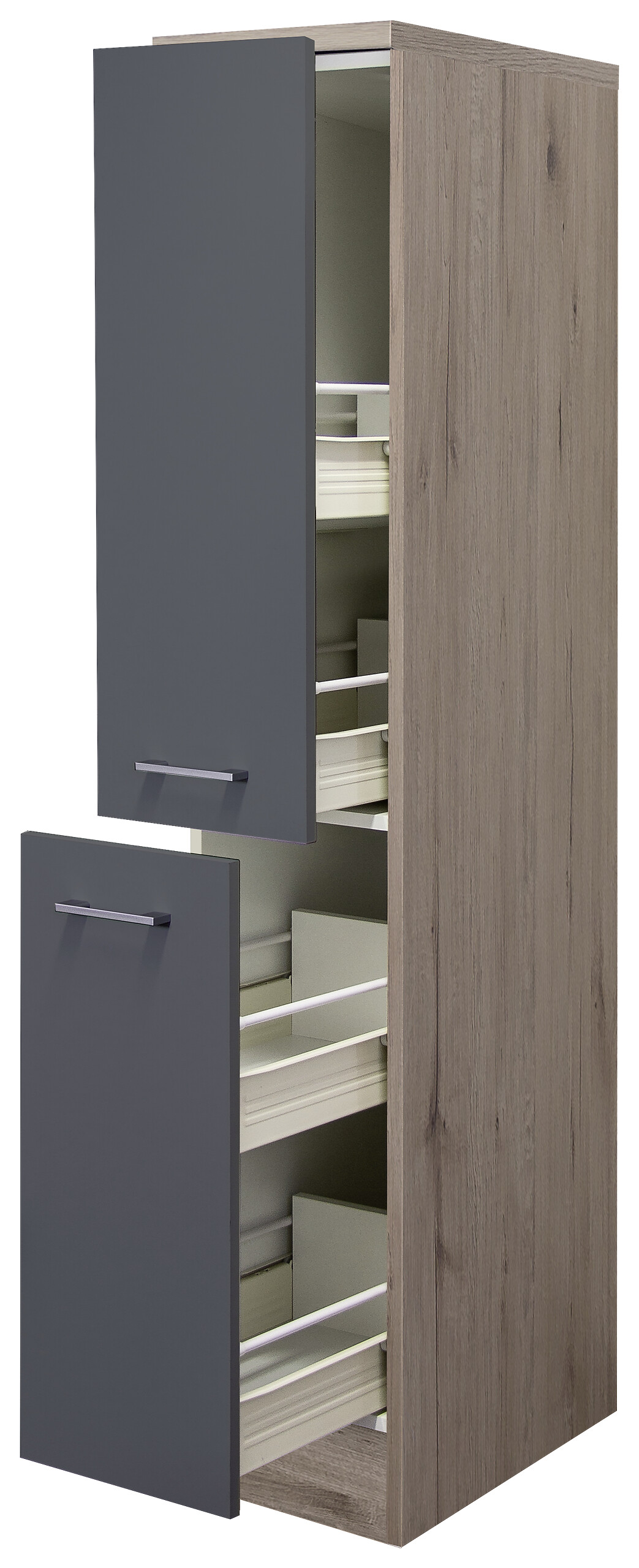 Apothekerschrank Morena grau matt B/H/T: ca. 30x161x60 cm