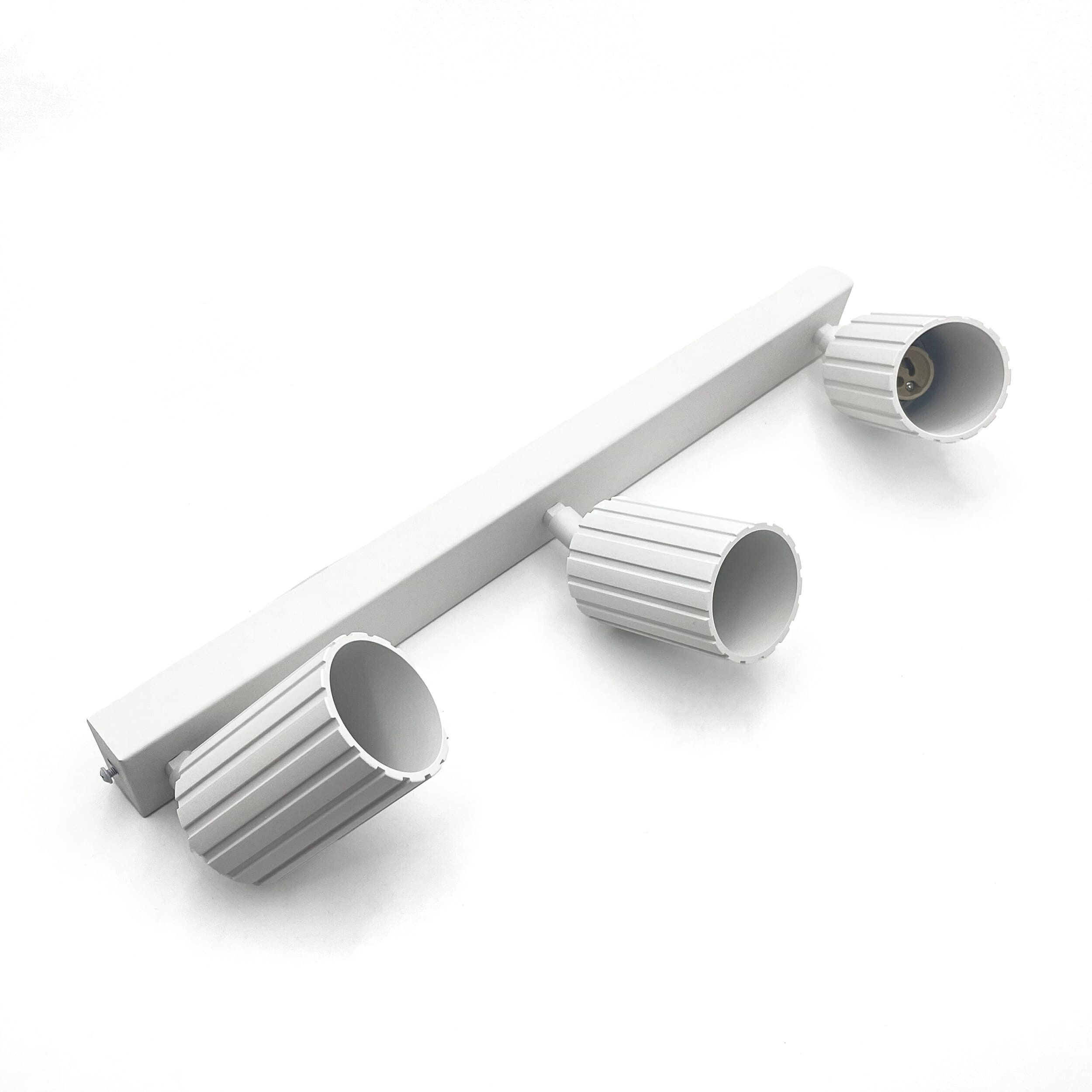 Lamkur Strahler Prisma weiß Stahl B/H/L: ca. 6,5x16,5x45 cm 3 Brennstellen