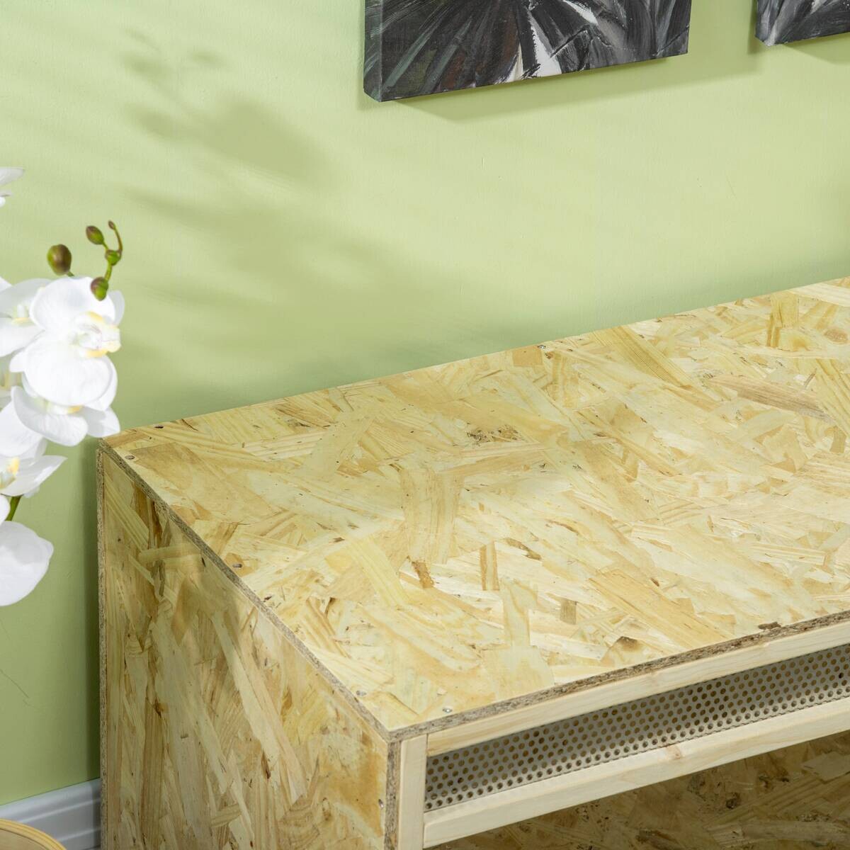 PawHut Holz-Terrarium natur Holz B/H/L: ca. 50x50x120 cm