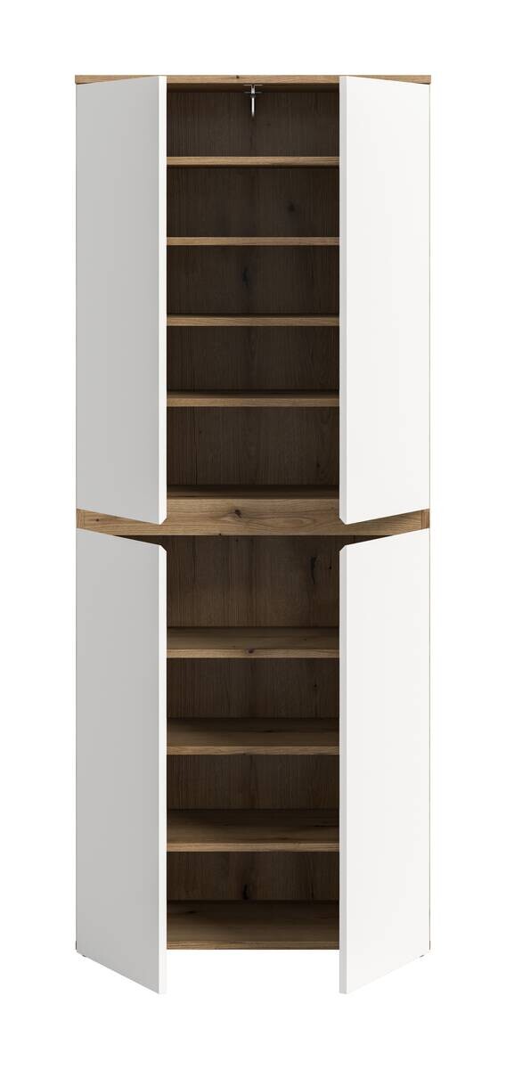 Schrank SCARPA Evoke Oak Nachbildung weiß B/H/T: ca. 70x175x37 cm