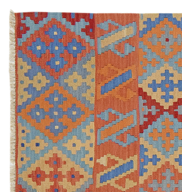 PersaTepp Teppich Kelim Gashgai bunt B/H/L: ca. 82x1x296 cm