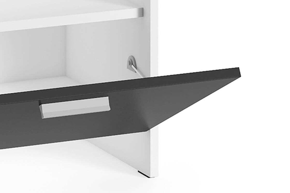 Sitzbank BEN weiß schwarz B/H/T: ca. 60x48x35 cm