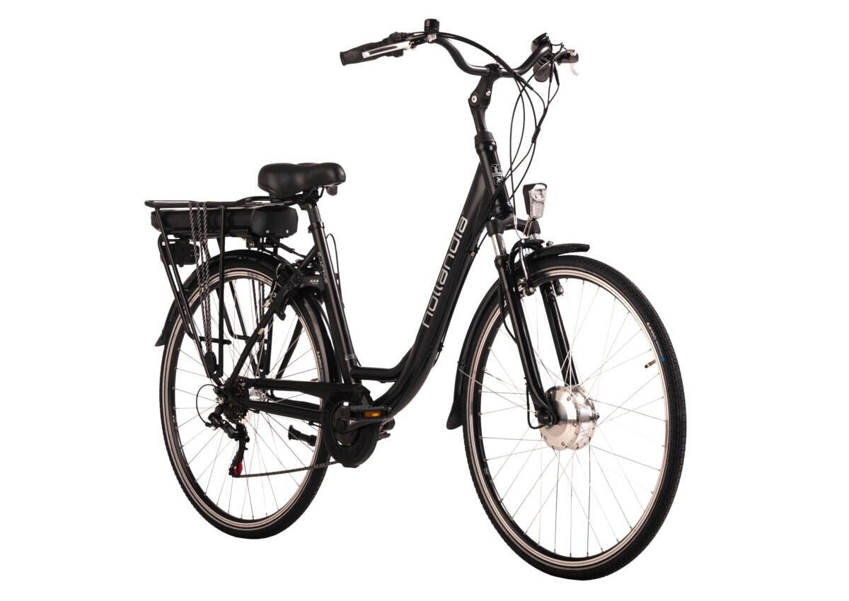 Hollandia City E-Bike E-Active KS198E 28 Zoll Rahmenhöhe 50 cm 6 Gänge schwarz schwarz ca. 250 W ca. 36 V ca. 28 Zoll