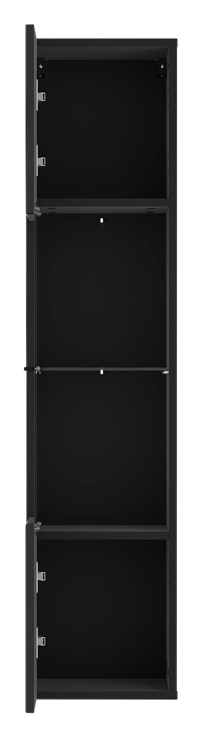 Vitrine Otis schwarz Hochglanz B/H/T: ca. 30x130x35 cm