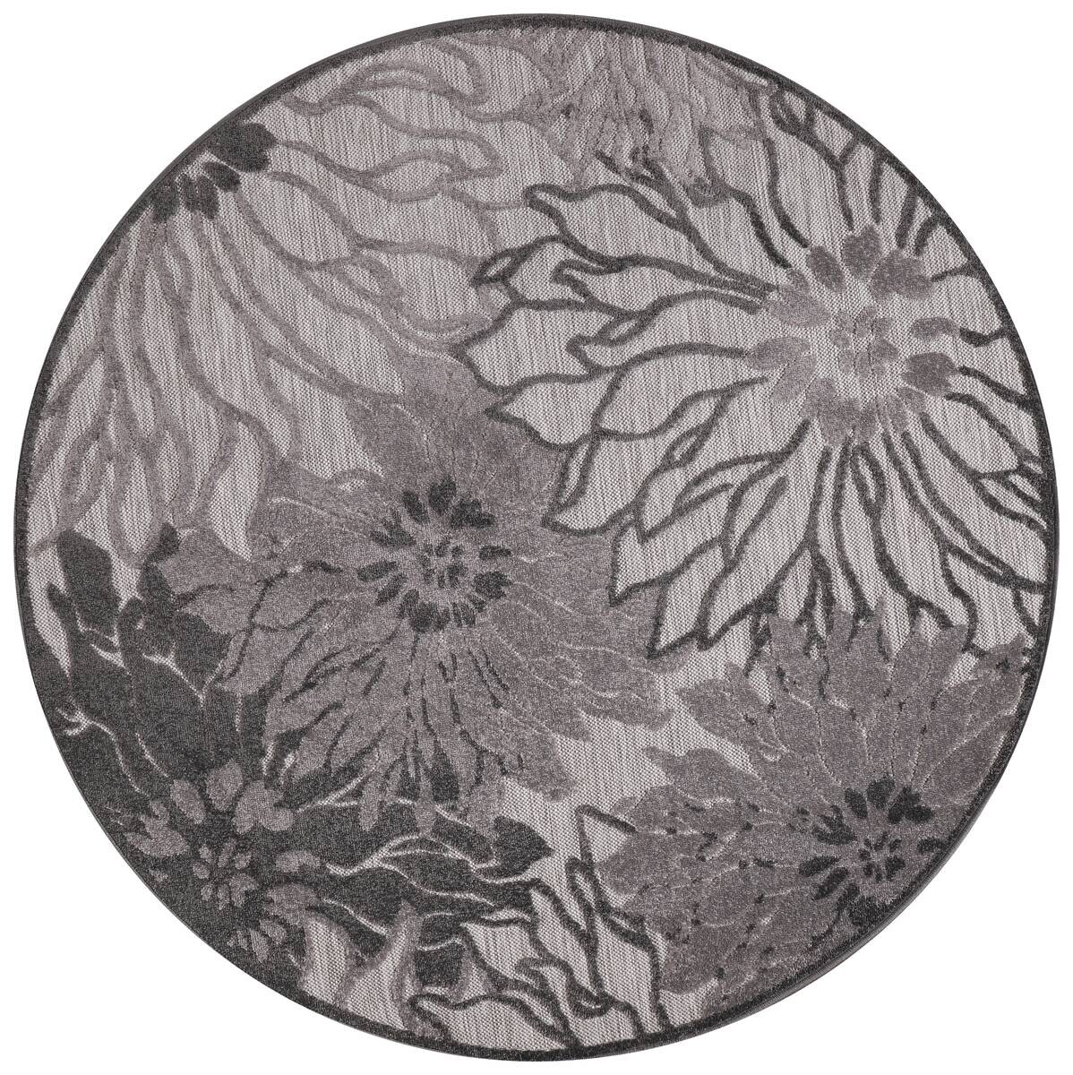 Sanat Outdoorteppich FLORAL grau B/L: ca. 150x150 cm Sanat Outdoorteppich FLORAL grau B/L: ca. 150x150 cm