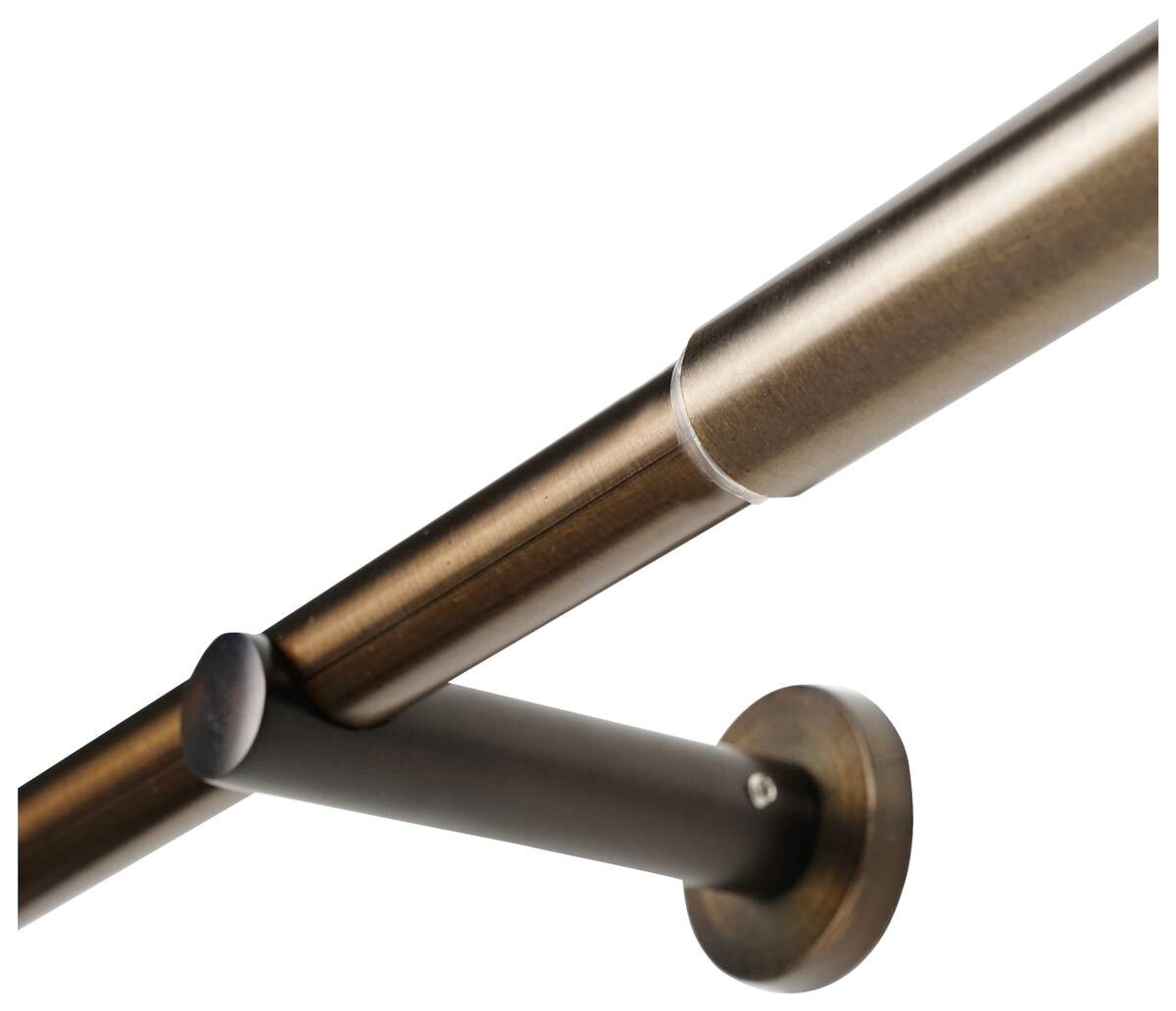 Gardinenstange bronze Aluminium ausziehbar von ca. 160 bis 280 cm 1.0 Läufe