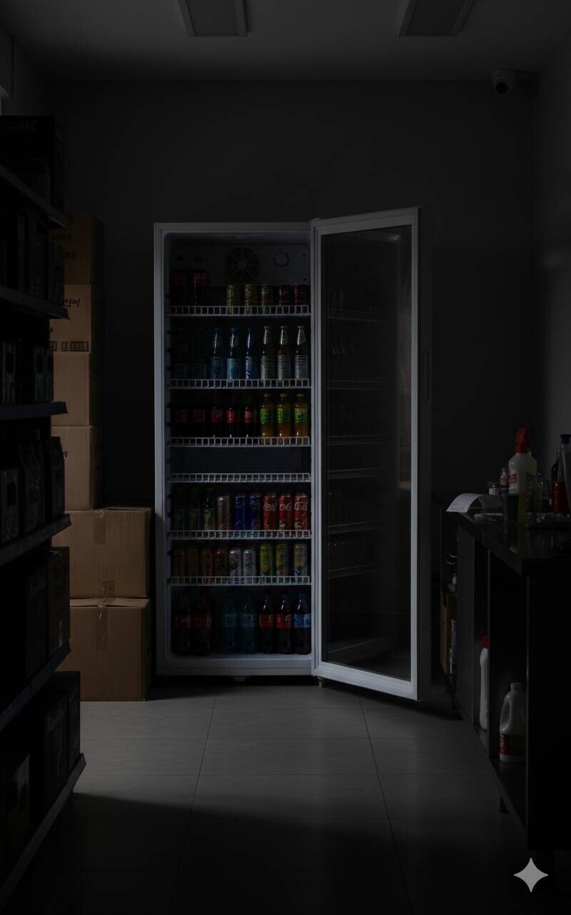 POCOline Glastürkühlschrank GTK 140-237 weiß B/H/T: ca. 54x140x55 cm