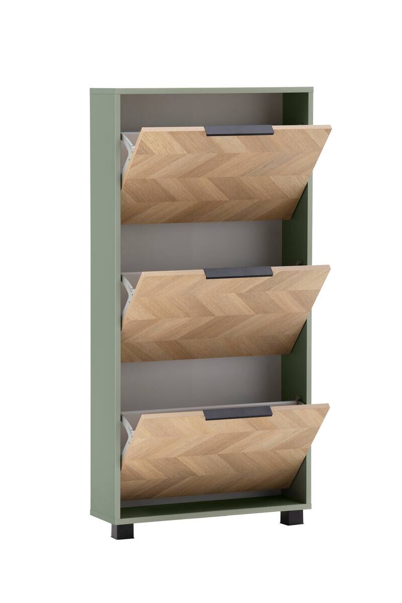 Schuhkipper Piazza, 3er Pistazie B/H/T: ca. 59,8x124,5x19,55 cm