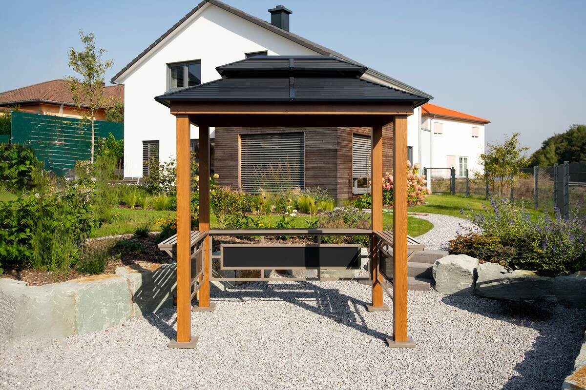 Sojag Pavillon Maui braun Aluminium B/H/L: ca. 178x278x243 cm