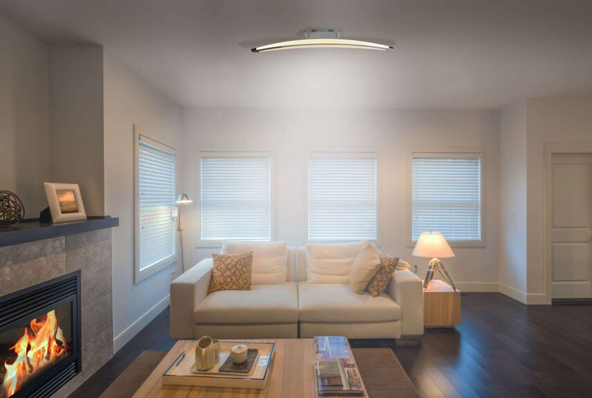 Näve Leuchten LED Deckenleuchte NV1232742 Chrom Aluminium B/H/T: ca. 11x15x100 cm null 1 Brennstellen