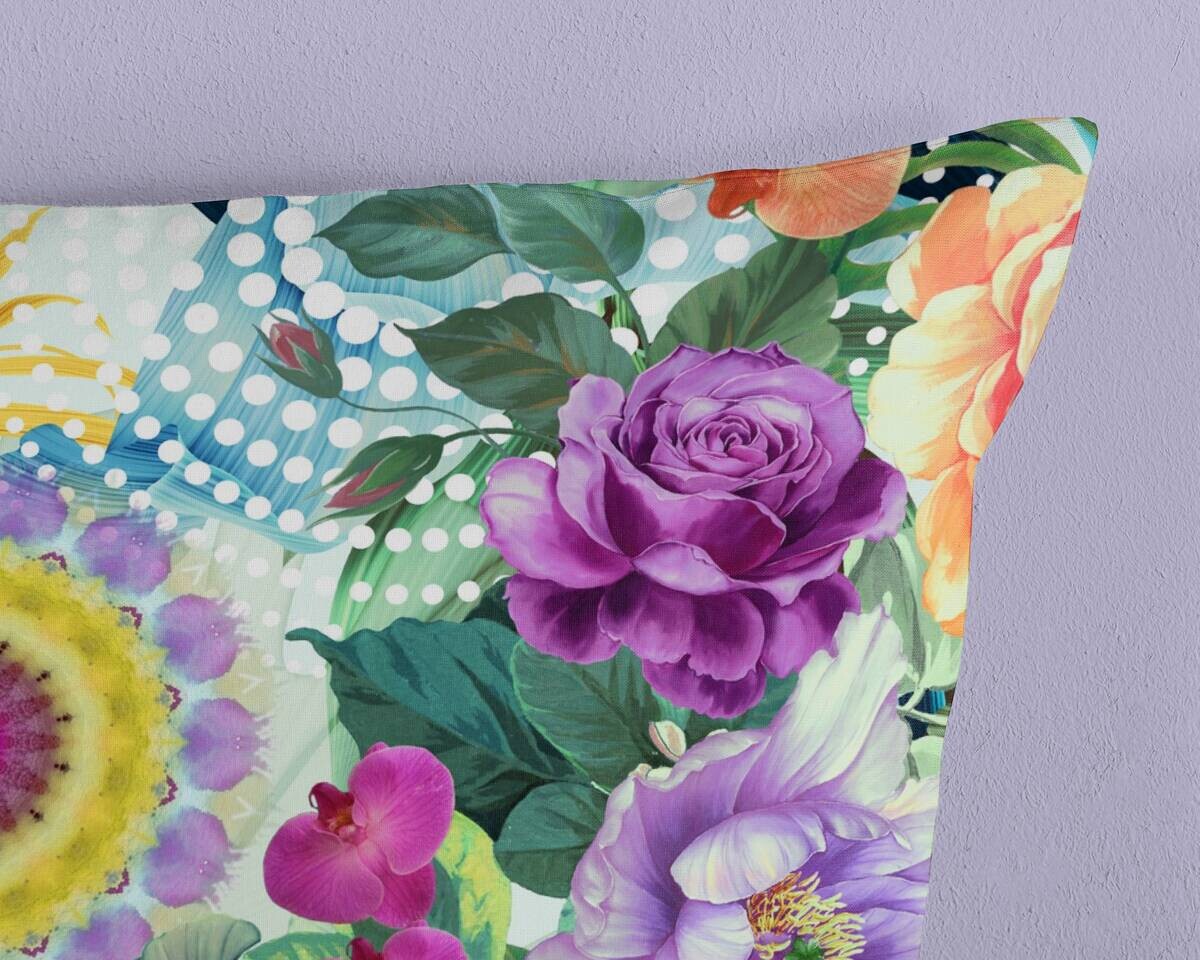 Baumwoll Bettwäsche Aviva Satin Multi Baumwolle B/L: ca. 155x220 cm