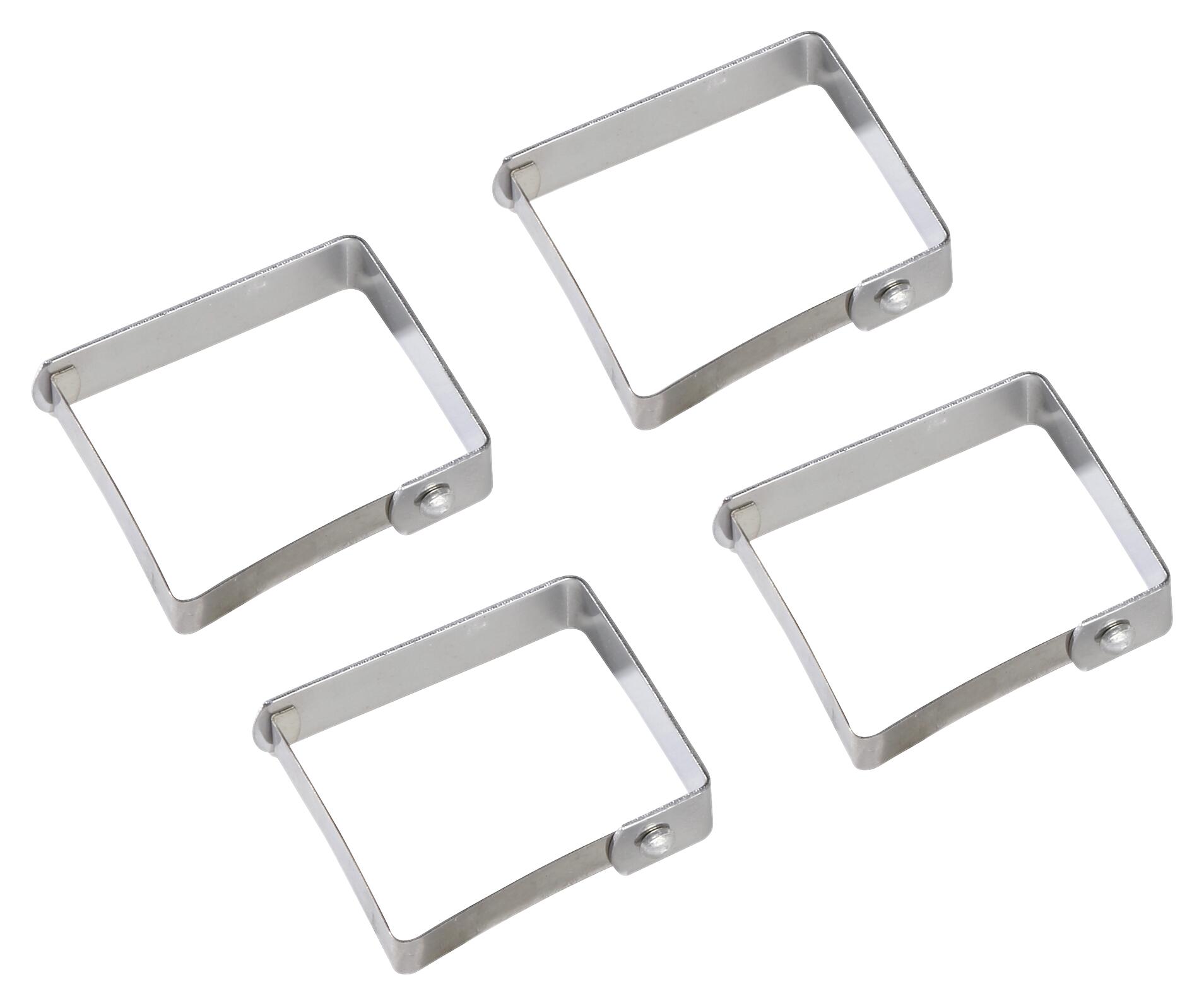 Tischtuschklammer silber Edelstahl