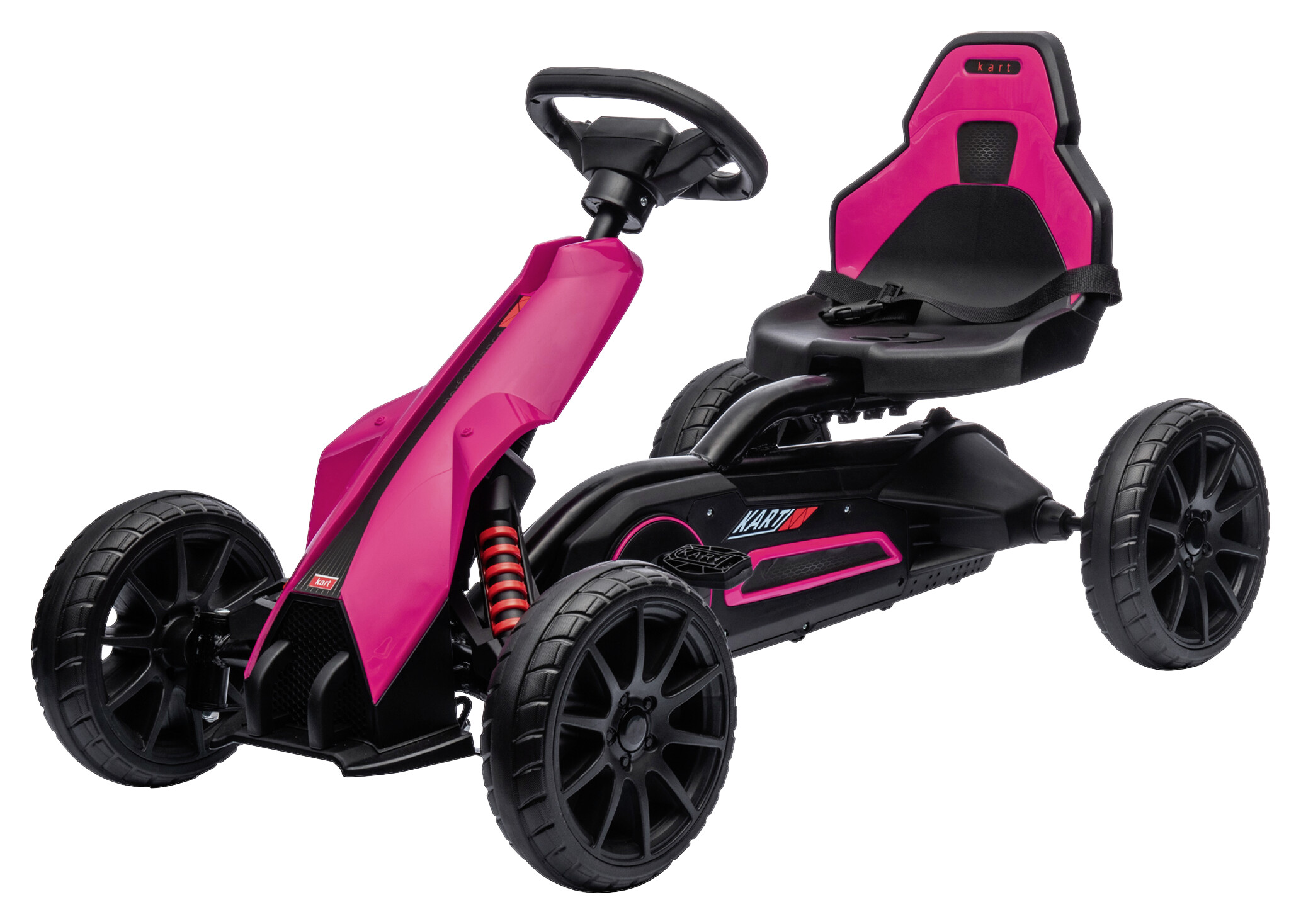 HOMCOM Go-Kart rosa B/H/L: ca. 58x58,5x100 cm