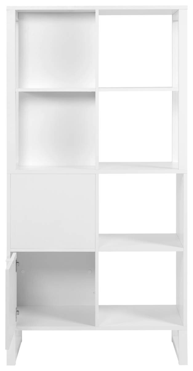 Regal Sumatra weiß Nachbildung B/H/T: ca. 83,5x165x40 cm